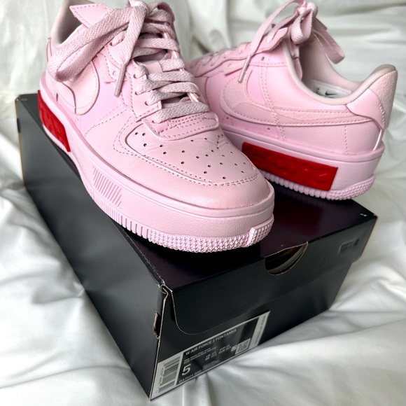 Pink Nike Fontanka Air Force 1 Sneakers size 5 - Picture 7 of 9